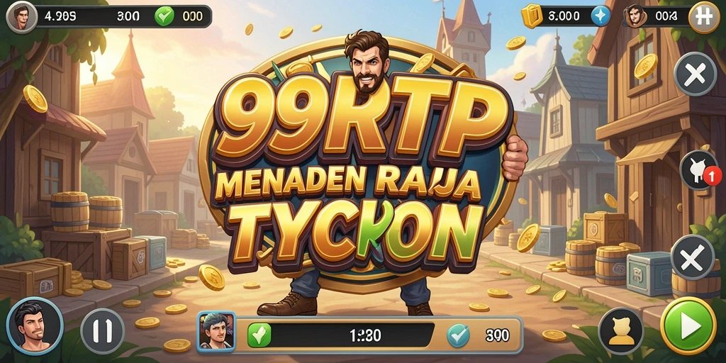 Tampilan gameplay menarik dari 99RTP dengan elemen Tycoon.