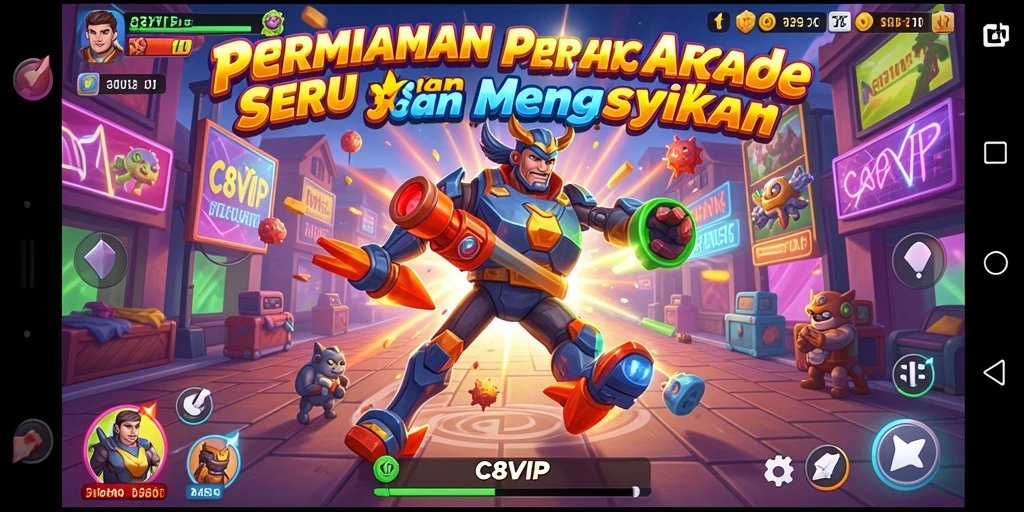 Gameplay seru dan mendebarkan dalam C8VIP.