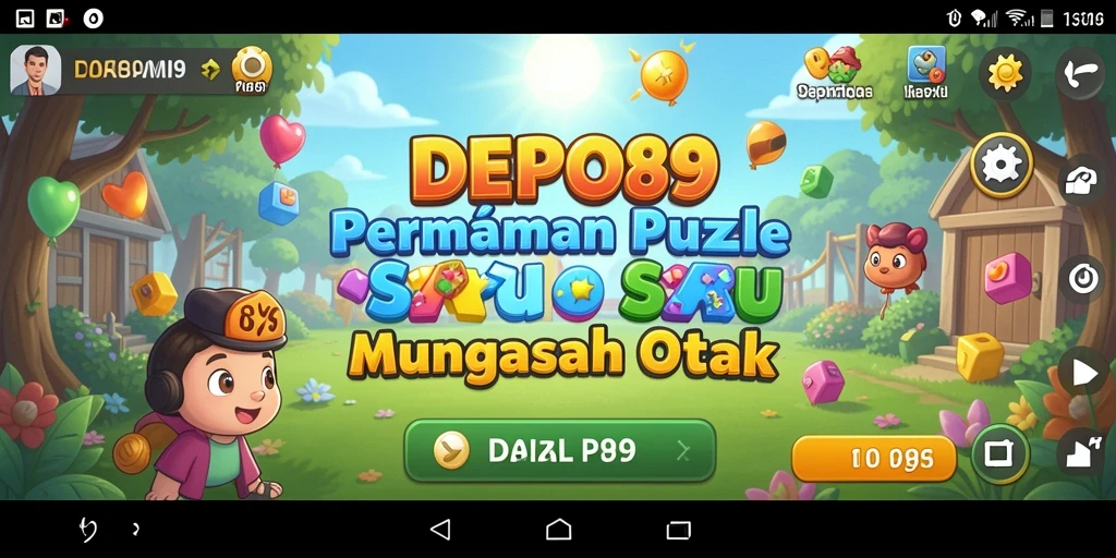 Screenshot DEPO89 menampilkan aksi seru dalam permainan puzzle.