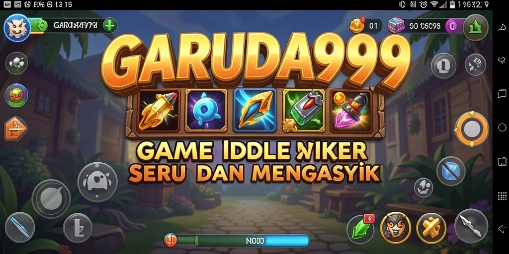 Tampilkan gameplay seru dari GARUDA999 dengan karakter dan upgrade menarik.