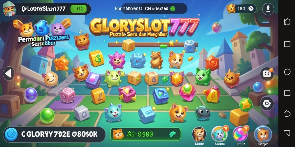 Screenshot utama GLORYSLOT777 menampilkan gameplay yang menarik dalam teka-teki.