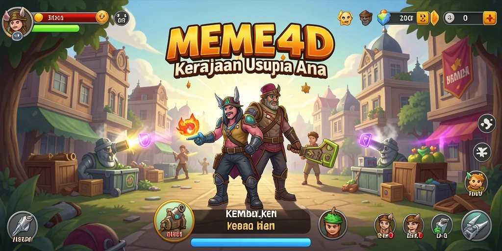 Tampilan gameplay <strong>MEME4D</strong> yang menarik dan interaktif.