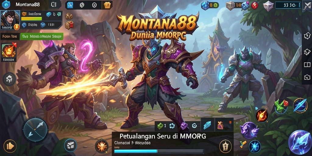 Gameplay menarik MONTANA88 dengan berbagai aksi dalam dunia MMORPG.