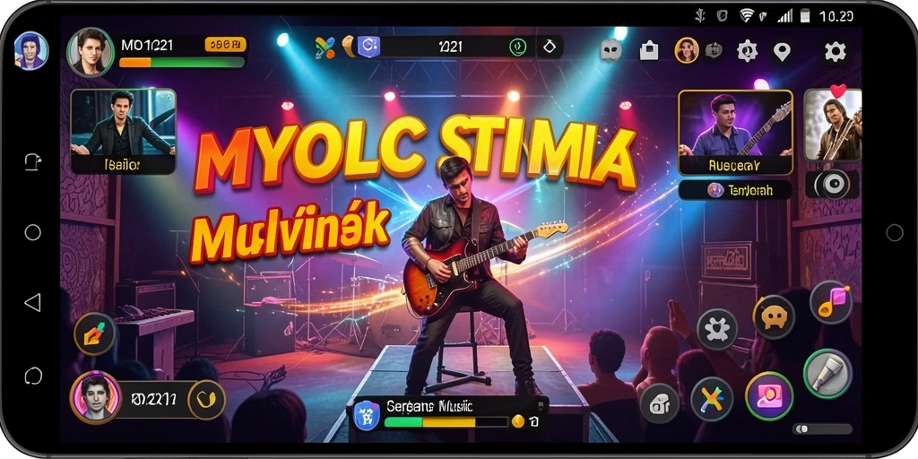 Tampilan menarik dari gameplay Musik MPO1221 yang menyenangkan.