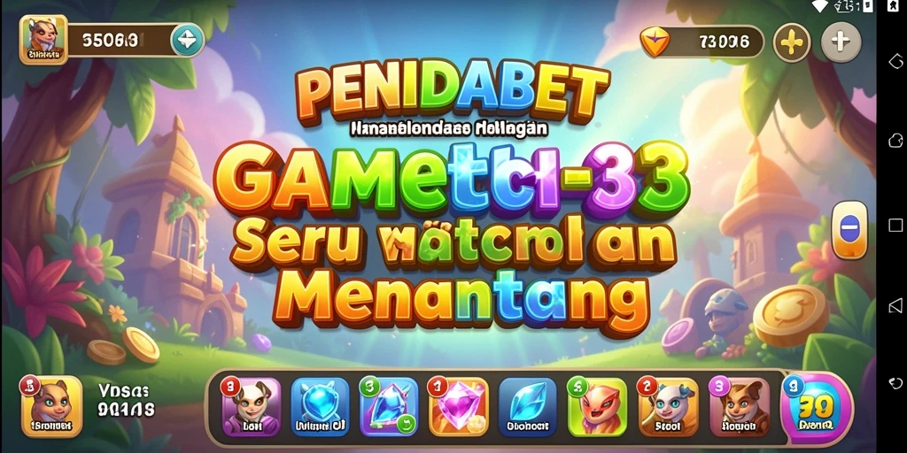 Tampilan gameplay seru dalam PENIDABET yang penuh warna.