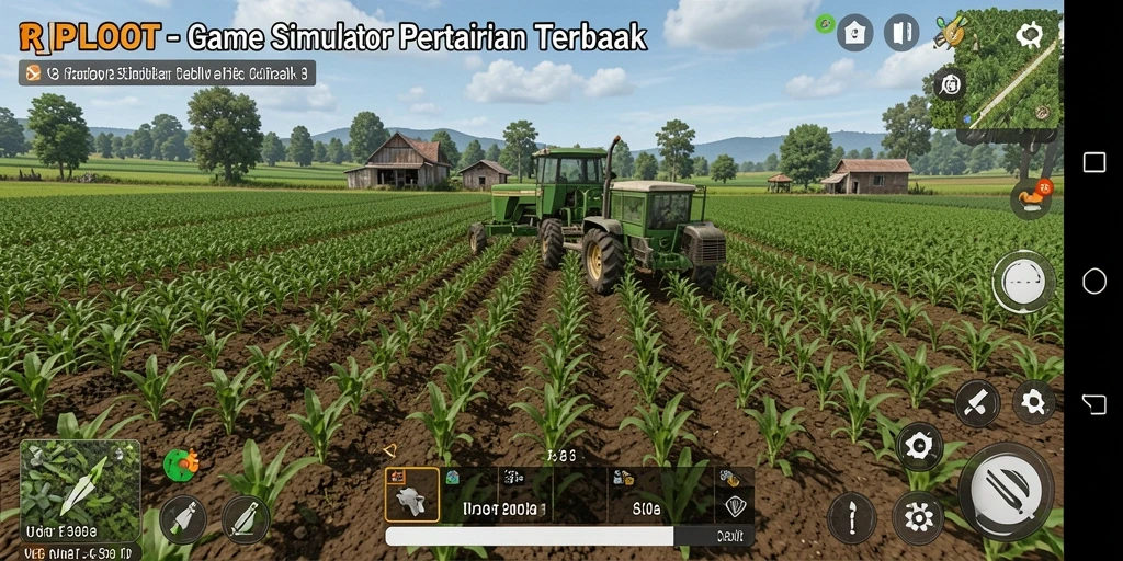 Tampilan gameplay RPLOOT yang memukau saat bertani.