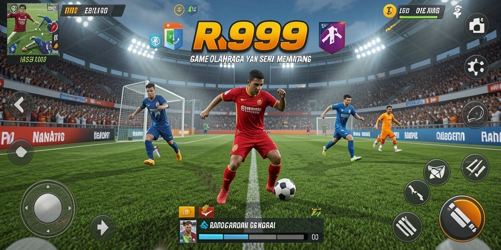 Tampilan gameplay seru di RR999 yang penuh aksi olahraga.