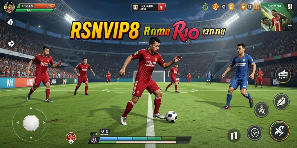 Tampilan gameplay seru dari RSNVIP8 dengan aksi olahraga yang mendebarkan.