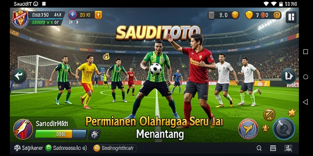 Tampilan gameplay SAUDITOTO yang menarik dan dinamis.