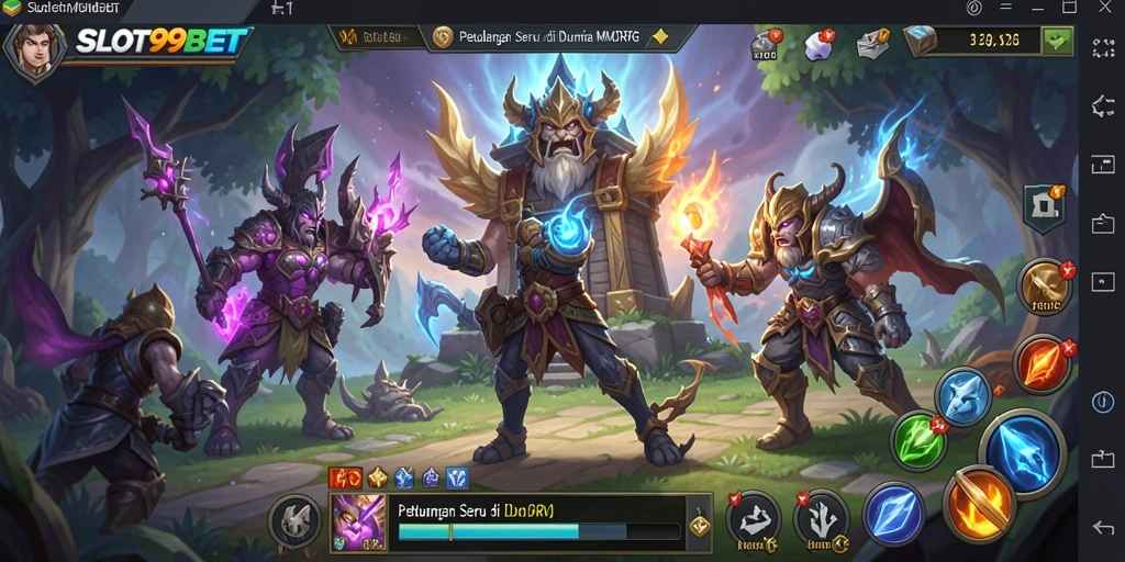 Tampilan gameplay SLOT99BET yang epik dan penuh aksi.