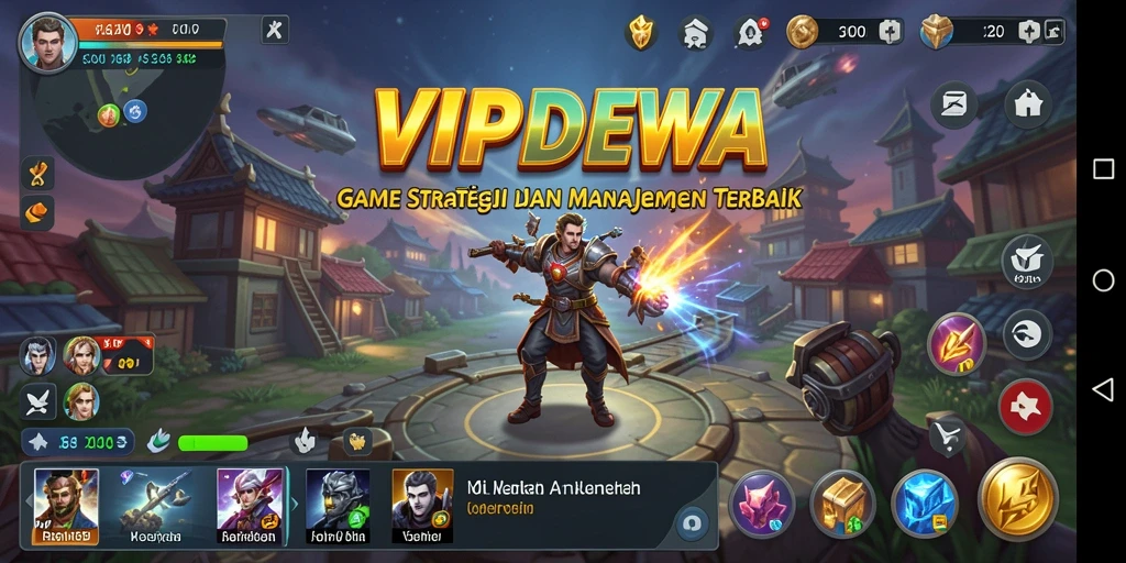 Tampilan gameplay menarik dari VIPDEWA dengan elemen SLG yang dinamis.